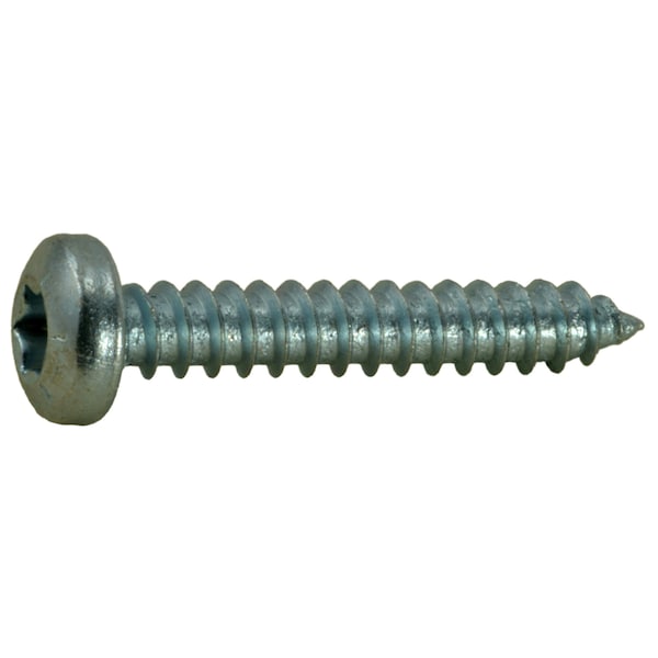 Midwest Fastener Sheet Metal Screw, #8 x 1 in, Zinc Plated Steel Pan Head Torx Drive, 35 PK 37066 - main